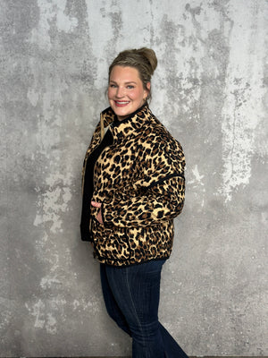 Quilted Leopard Jacket