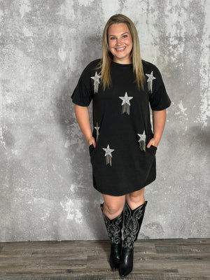 Shooting Star Tshirt Dress (Small - 3X)