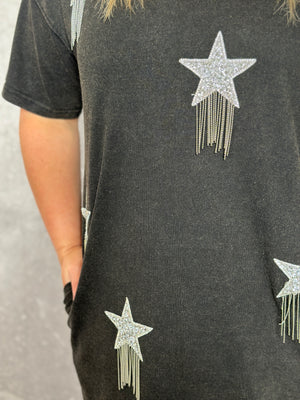 Shooting Star Tshirt Dress (Small - 3X)