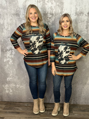 Serape Pumpkin Top RESTOCK (Small - XL) - FINAL SALE