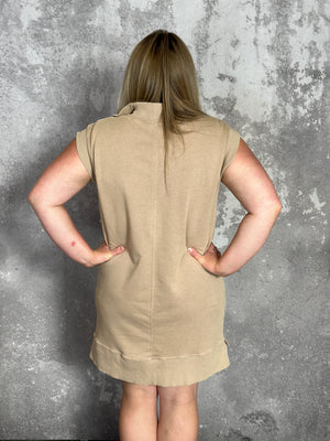 The Mineral Wash Marley Dress - Sand