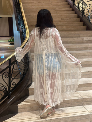 Ivory Lace Kimono