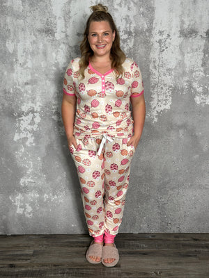 Buttery Shirley Jogger Lounge Set - Pink Pumpkin (XS - 3X)