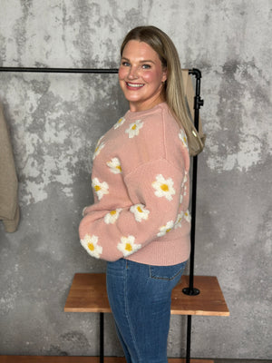 Darlin' Daisy Sweater - Blush