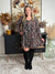 Flirty Fall Floral Fall Wrinkle Free Dress - (Small - 3X) RESTOCK