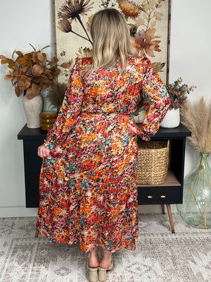 Turning Leaves Floral Maxi Dress