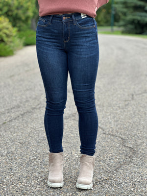 Judy Blue Dark Wash Sara Skinny Jean (sizes 24-24W) - BESTSELLER