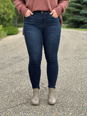 Judy Blue Dark Wash Sara Skinny Jean (sizes 24-24W) - BESTSELLER