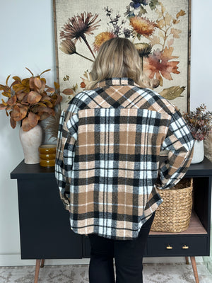 Brown Plaid Shacket