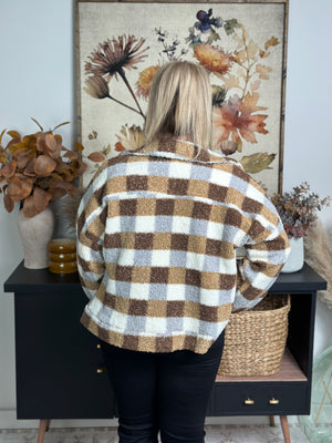 Checker Sherpa Shacket