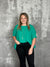 The Belinda Top - Green (Small - 3X)