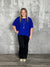 The Belinda Top - Blue (Small - 3X)