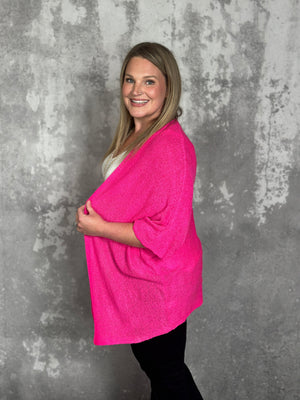 Short Sleeve Stunner Cardigan - Pink