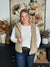 The Quinn Quilted Vest - Taupe