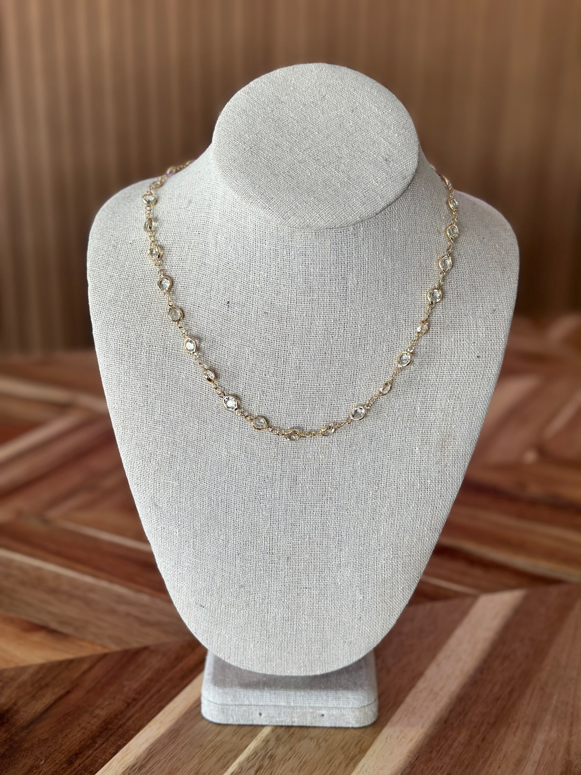 Gold Crystal Necklace