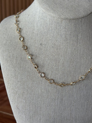 Gold Crystal Necklace