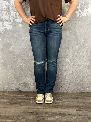 Judy Blue Straight Fit Long Inseam Jean  (sizes 26-22W) - FINAL SALE