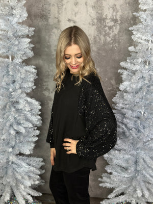 Santa Baby Top - Black BESTSELLER