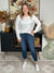 Bamboo Drop Shoulder Basic Long Sleeve - Ivory (Small - 2X)