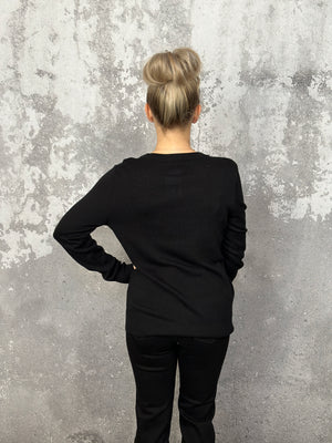 Holly Jolly Top - Black - BESTSELLER