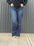 Judy Blue Dark Wash, Raw Hem,  Flare Jean (sizes 0/24-24W)