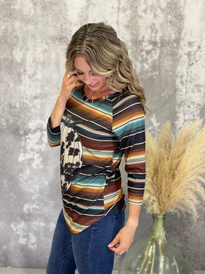 Serape Pumpkin Top RESTOCK (Small - XL) - FINAL SALE